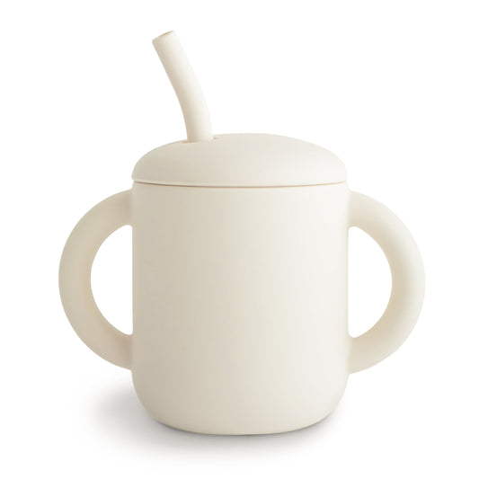 Vaso Entrenador con Popote - Ivory