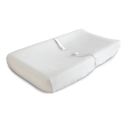 Funda Colchón Cambiador de Muselina Extra Suave - MSH - Blanca