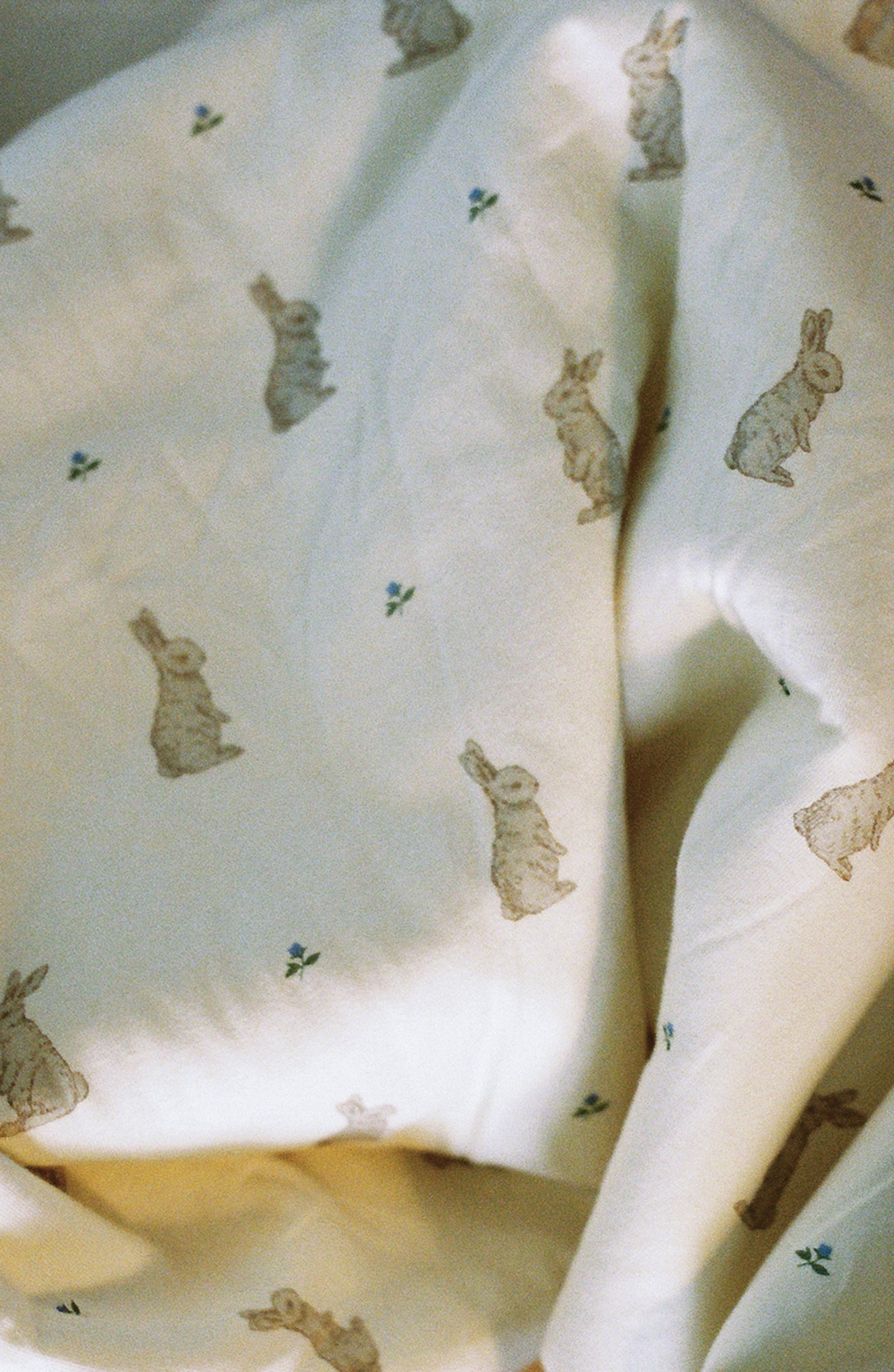 Set de 2 Swaddles de Jersey Orgánico - Bunny & Lily of the Valley