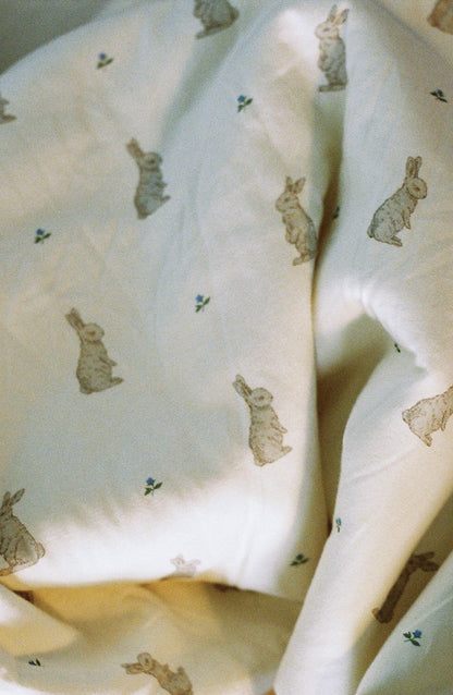 Set de 2 Swaddles de Jersey Orgánico - Bunny & Lily of the Valley