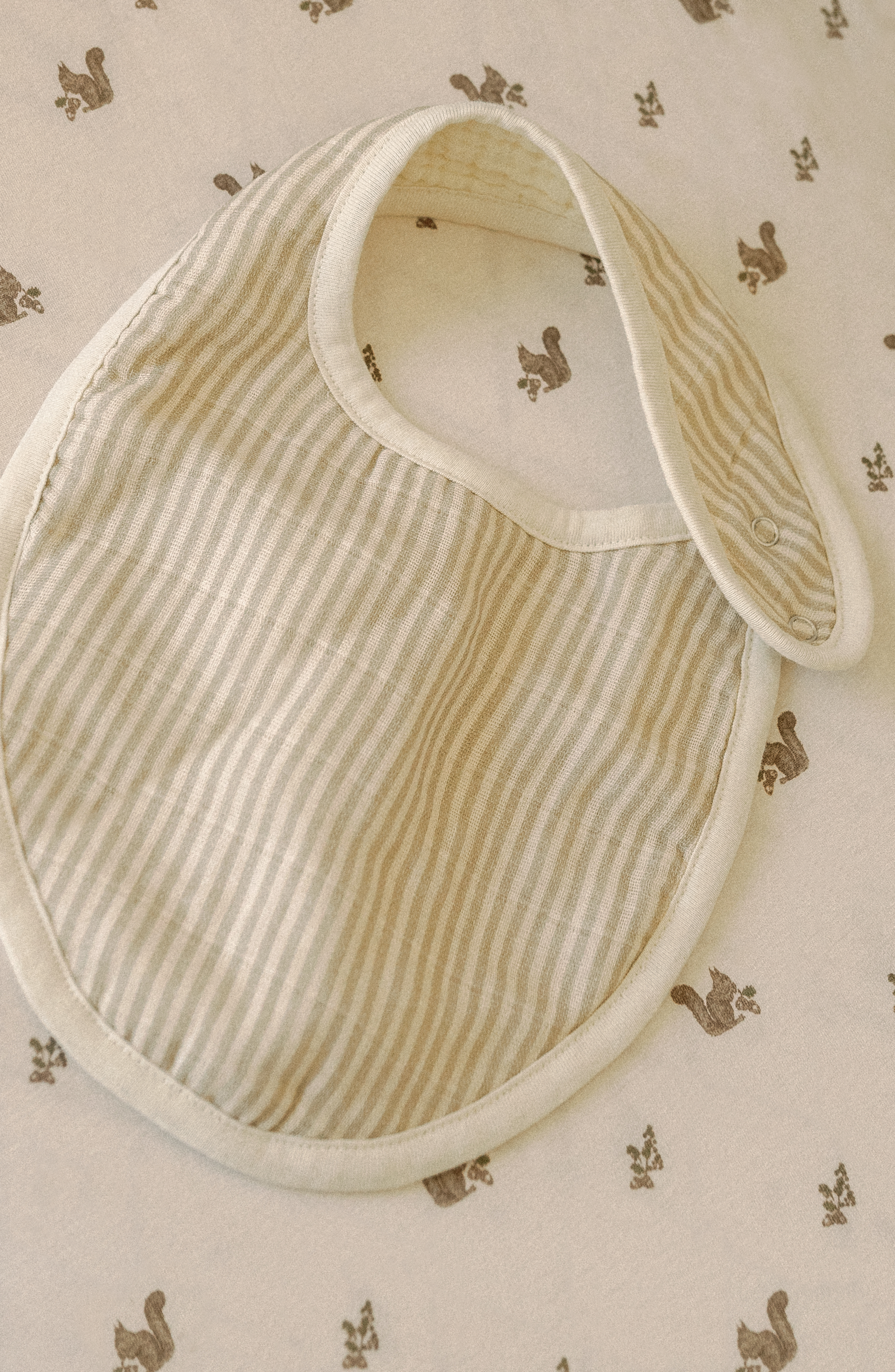 Set de 2 Baberos de Muselina Orgánica - Ducks & Bear Stripes