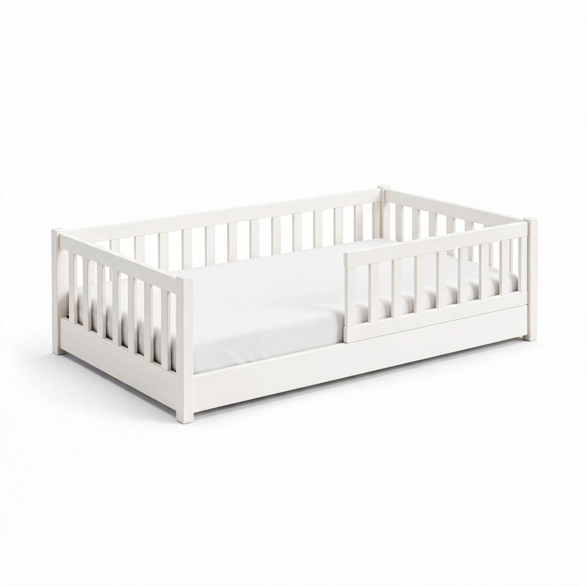 Cama Montessori Martina Junior en Blanco Ostión
