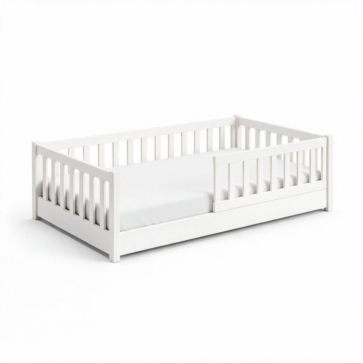 Cama Montessori Martina Individual en Blanco