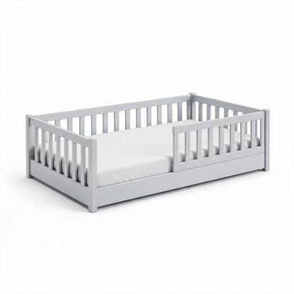 Cama Montessori Martina Junior en Gris Claro