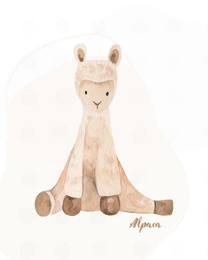 Cuadro Decorativo Beige Animals 1