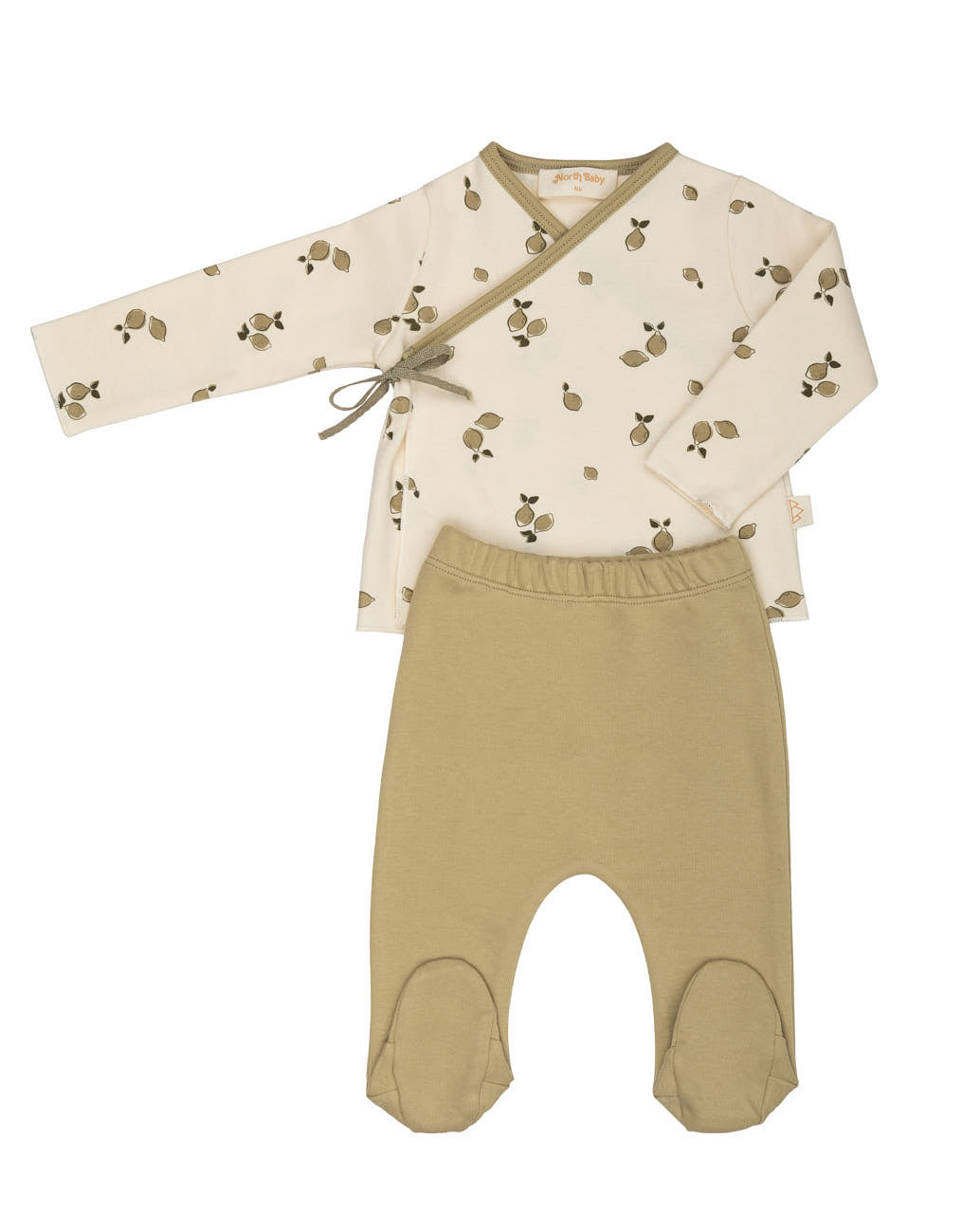 Knitted Baby Set - NB - Limes
