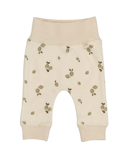 Knitted Baby Set Leggings y T-Shirt - NB - Limes