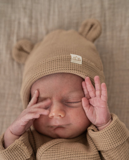 Baby Hat - NB - Warm Taupe