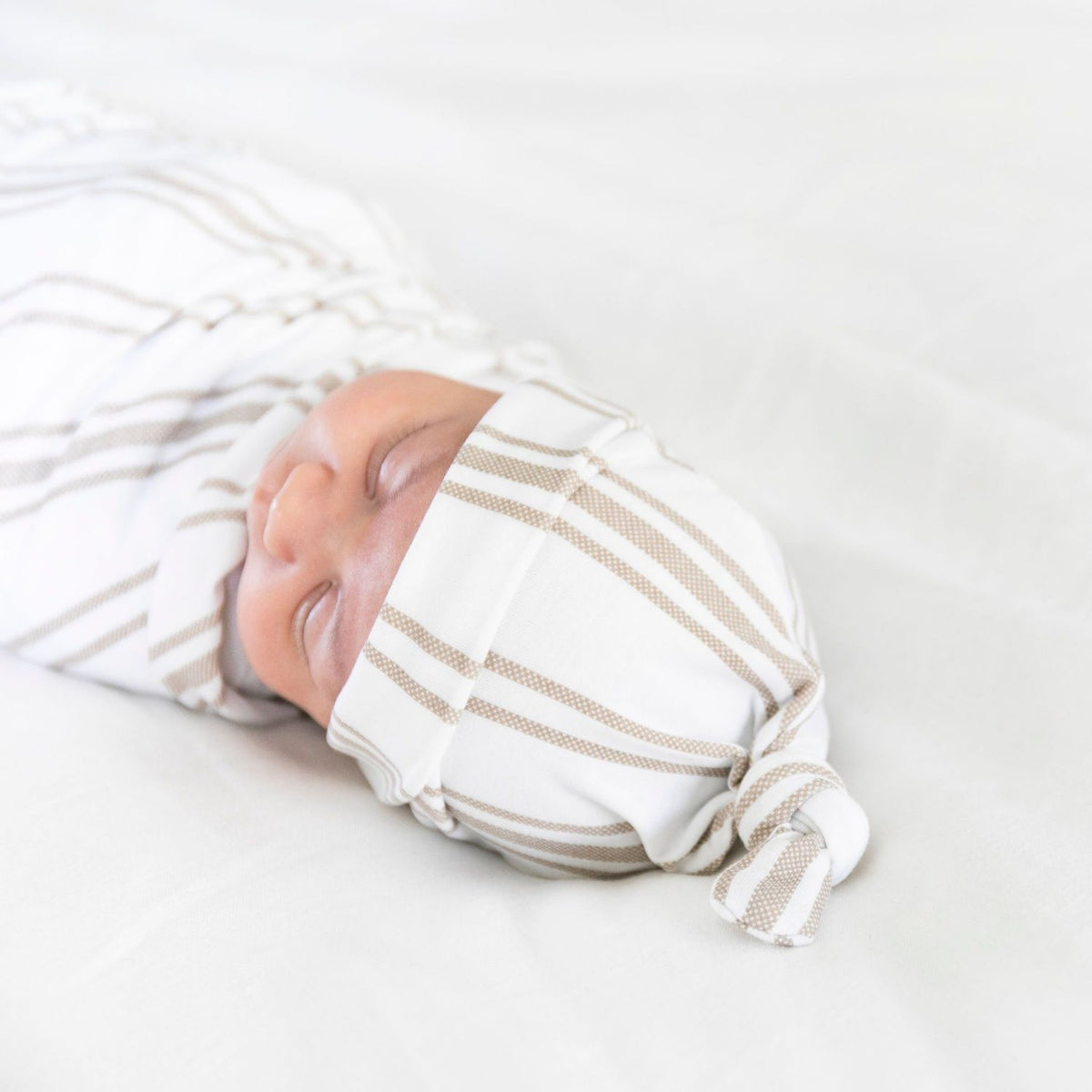 Swaddle Elástico - Taupe Stripe