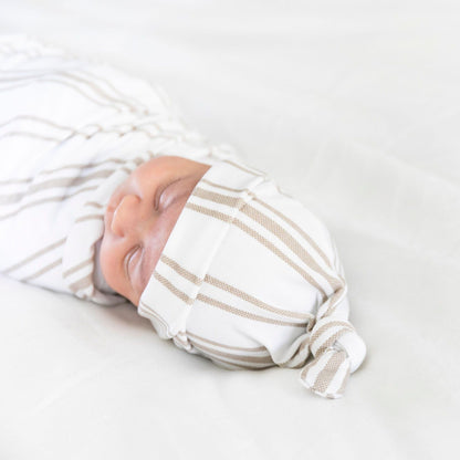 Swaddle Elástico - Taupe Stripe