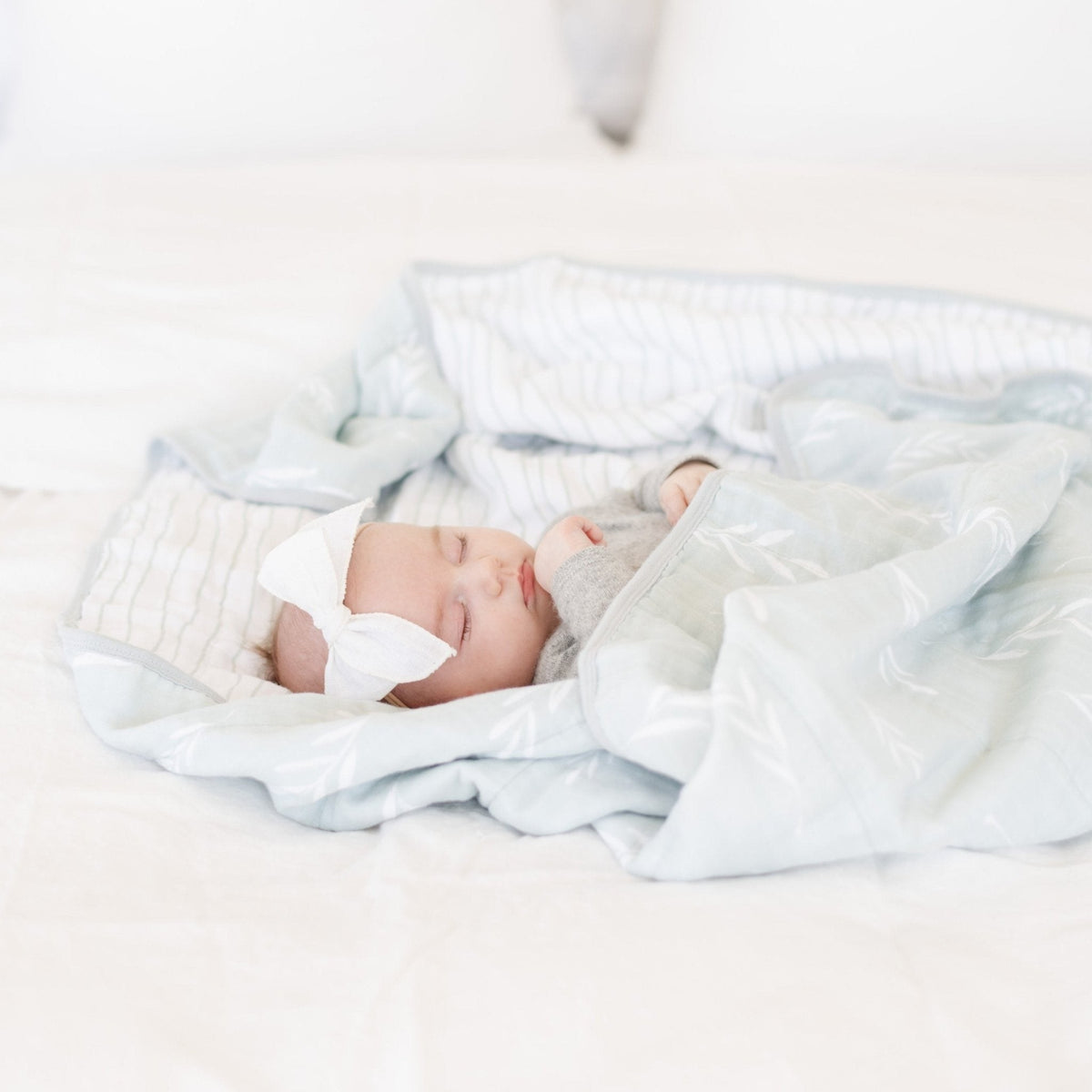 Colcha de Cuna - Cotton Muslin - Olive Brand