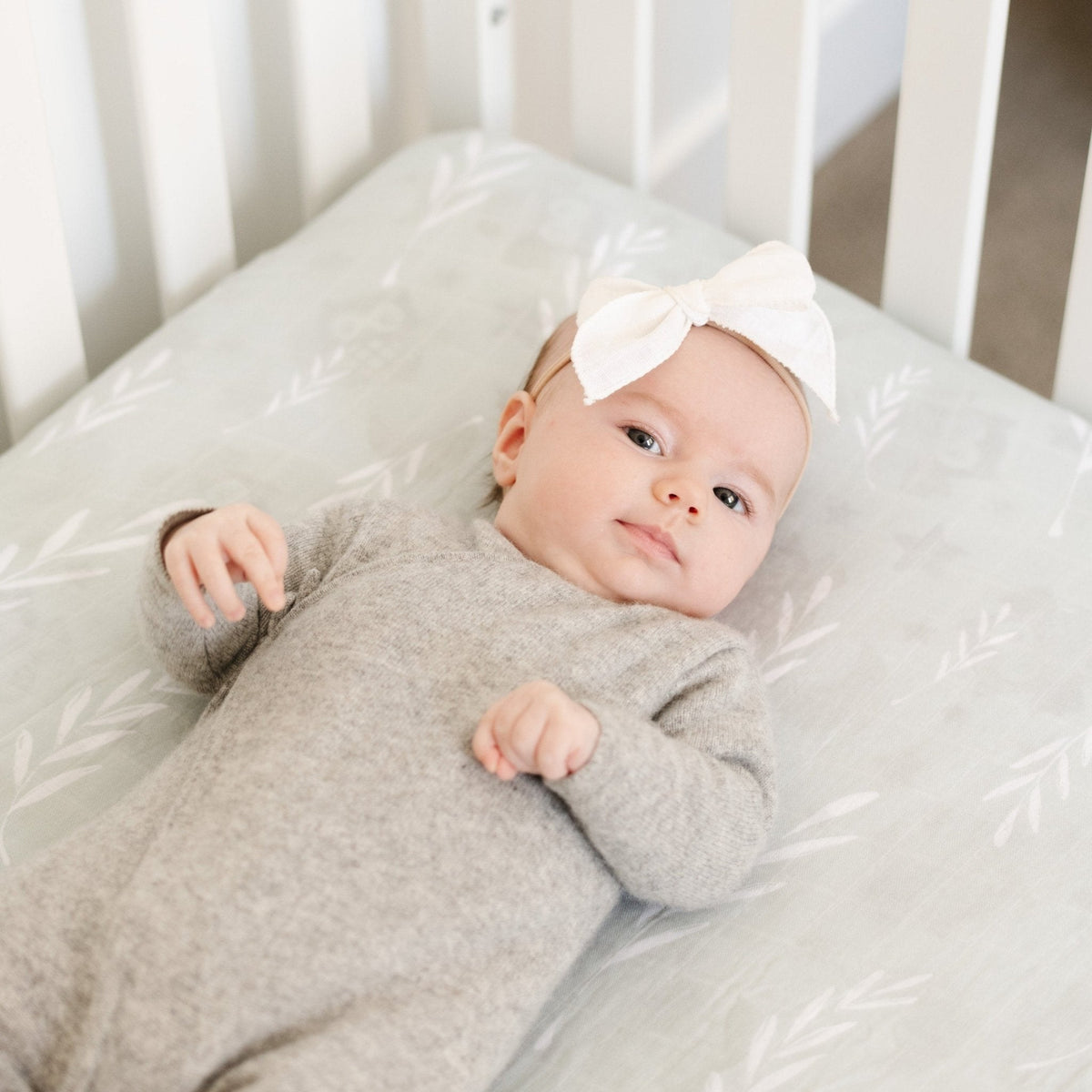 Sábana de Cuna - Cotton Muslin - Olive Brand