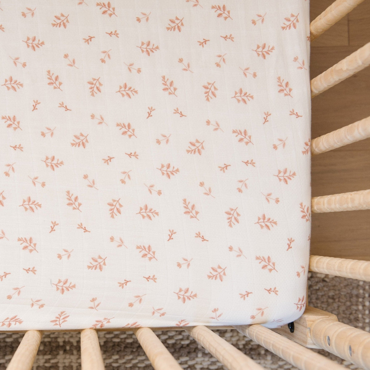 Sábana de Cuna - Cotton Muslin - Floret